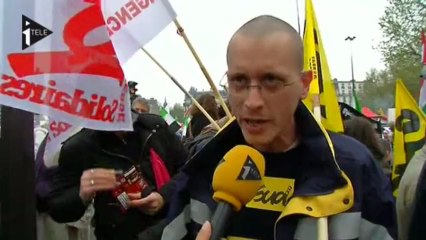 Un manifestant : "ce gouvernement ne répond qu'aux exigences du Medef"