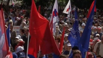 May day protests spread across Europe