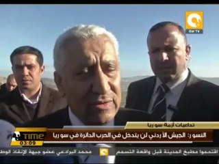 النسور: الجيش الأردني لن يتدخل في الحرب الدائرة في سوريا