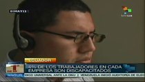Inserción laboral a personas con discapacidad en Ecuador
