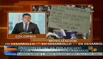 Trabajadores colombianos exigen salario digno