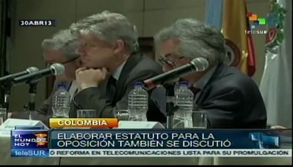 Colombianos demandan estatuto de la oposición y garantías