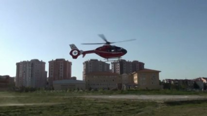 Güntekin helikopterle nakledildi