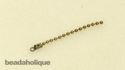 How to Use Fold Over Cord Ends to Finish Ball Chain