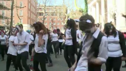 Flashmob protests against badger cull