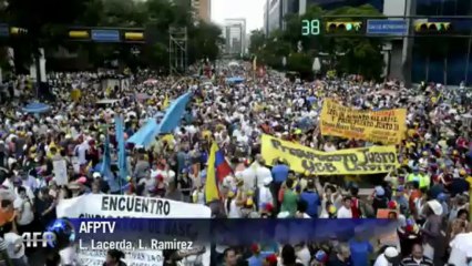 Protesto da oposição venezuelana