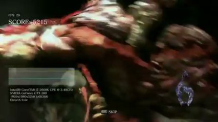 Video Gameplay Resident Evil 6 [PC] - Show Benchmark - YouTube