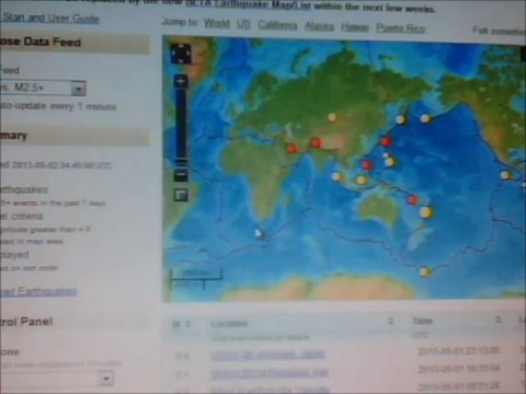 US planting season concerns May 2013 marked by volcanoes and earthquakes