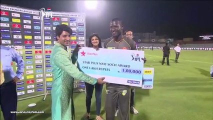 Suraj / Anas Sp. guest - Presentation Ceremony - IPL 6 - RR vs SH