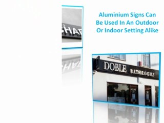 Custom Aluminum Signs