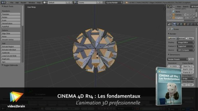 Les fondamentaux de Blender 2.6 : L'interface et les commandes essentielles