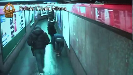 Milano - Operazione NTTP polizia locale - Borseggi in metropolitana (01.05.13)