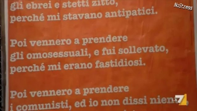 Prima di tutto vennero a prendere gli zingari Bertolt Brecht