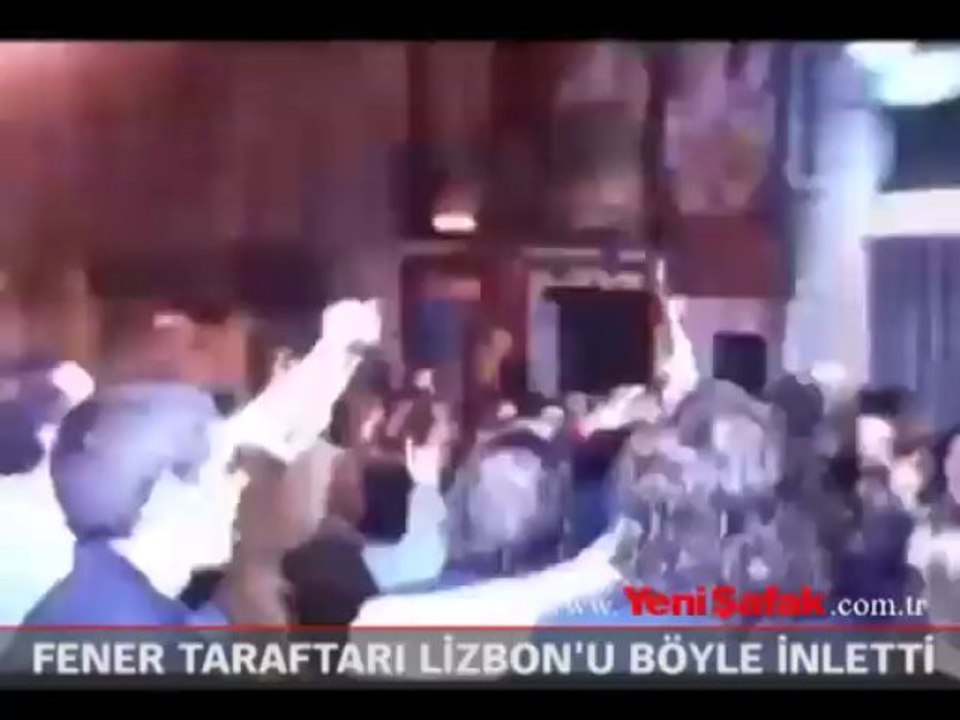 Fener taraftarı Lizbon'u böyle inletti
