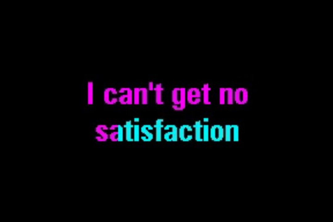 ROLLING STONES - I Can't Get No  Satisfaction - Karaoke