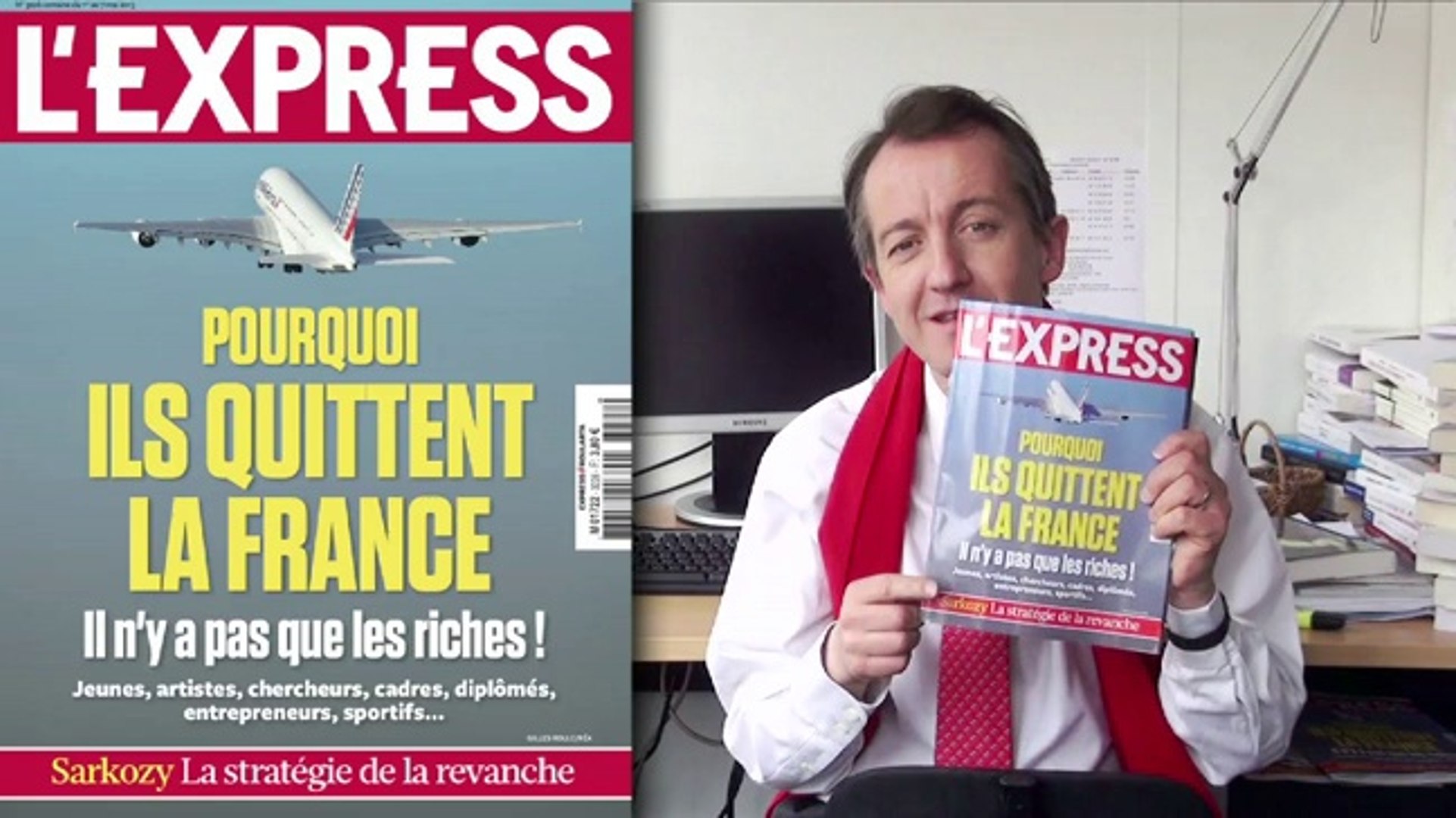 La couverture de L'Express cette semaine: pourquoi ils quittent la France?  - Vidéo Dailymotion