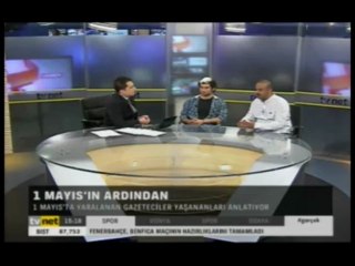 Başından yaralanan Yeni Şafak muhabiri canlı yayında