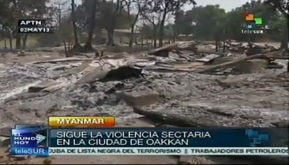 Recrudece violencia sectaria en Myanmar