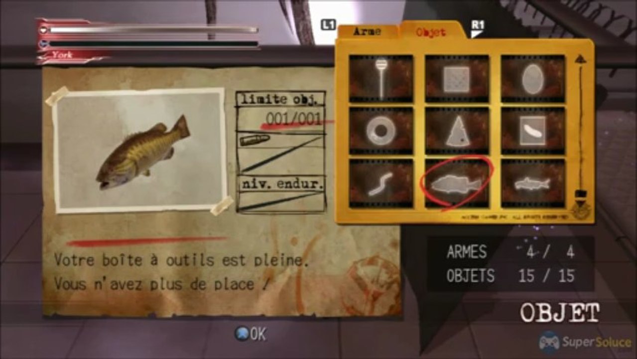 Soluce Deadly Premonition The Director's Cut : seconde carte-clé