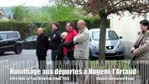 Cérémonie des déportés 2013 Nogent-l'Artaud