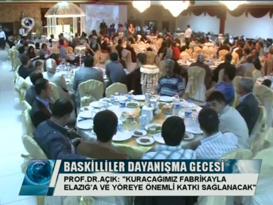 Prof. Dr. Açık 'a Plaket-Kanal 9