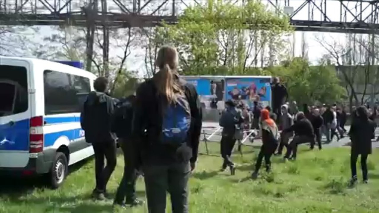 Manifs anti nazis 1er mai Berlin