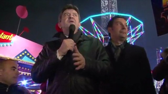 Jean-Luc Mélenchon, l'ami des forains de la Foire du Trône