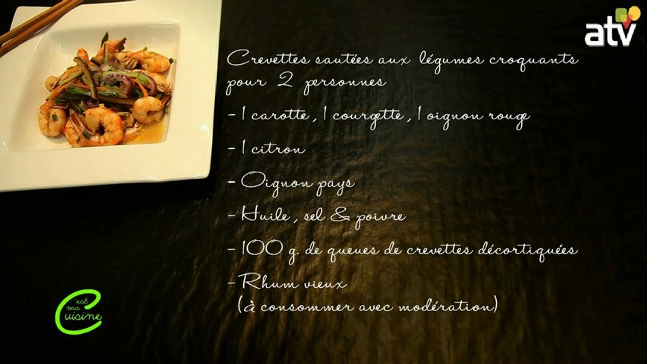 Crevettes sautées aux legumes croquants 02 05 2013