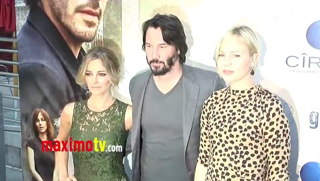 Keanu Reeves, Bojana Novakovic and Adelaide Clemens Generation Um... LA Premiere