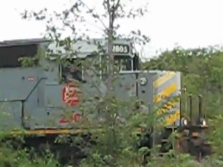 Kansas City Southern Railroad in action at Vandalia, MO