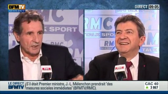 J.-L. Mélenchon à Bourdin Direct RMC le 03/05/2013 sur BFMTV/RMC