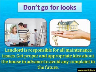 Things to Keep in Mind While Renting a Home
