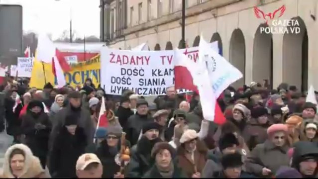 Tłumy manifestowały w obronie telewizji Trwam