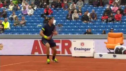 Smorzata pazzesca di Tommy Haas, backspin e la pallina torna indietro!