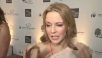 Kylie Minogue  - advice to cancer patients at star studded benefit 2013