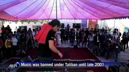 Rap takes over at Afghan music festival