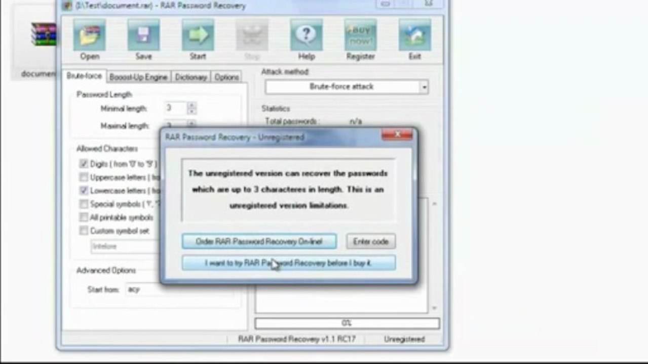 Rar password Recovery [DOWNLOAD]
