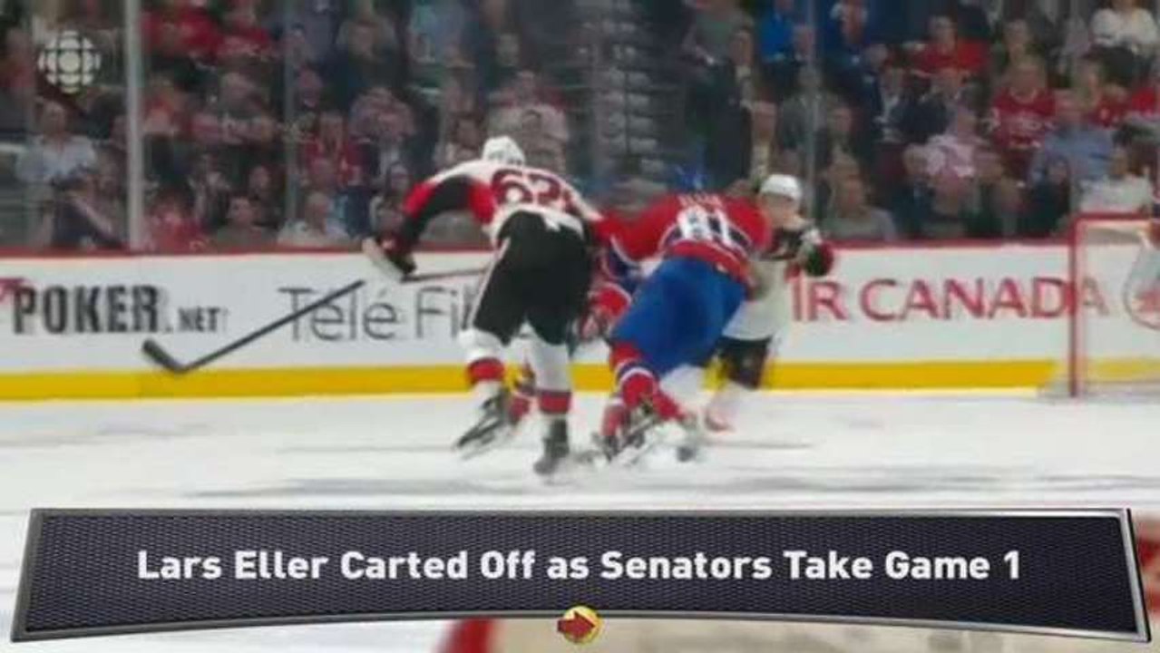 Senators, Canadiens Battle in Montreal