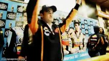 Márquez y Pedrosa disfrutan en una cervecería