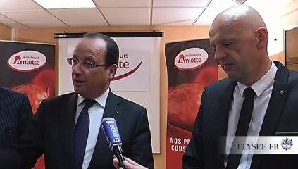 Allocution du président lors de la visite de l'entreprise Jean-Louis Amiotte à Avoudrey