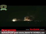 Muhalifler Şam Havalimanı'nı bombaladı