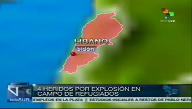 Líbano: explosión en campamento de refugiados palestinos