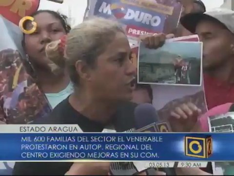 Familias protestan en la ARC por falla en servicios publicos
