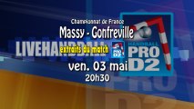 Extraits Massy Essonne HB / Gonfreville - Handball ProD2