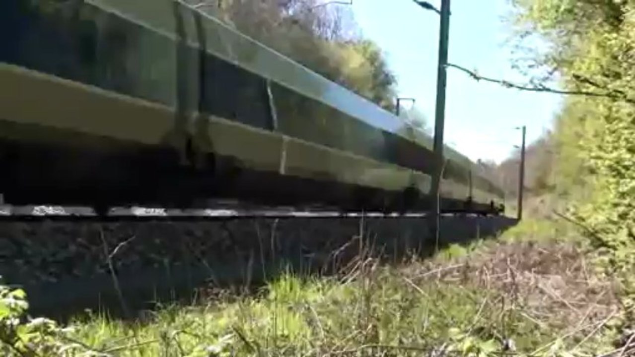 TGV, vue du rail..