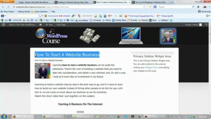 How To Build A WordPress Website From Scratch Part 5 - Home Page