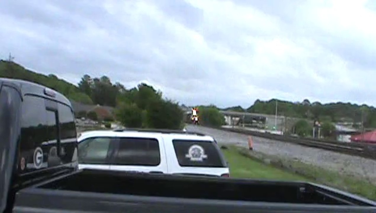 Norfolk Southern autorack train northwest through Austell Ga.