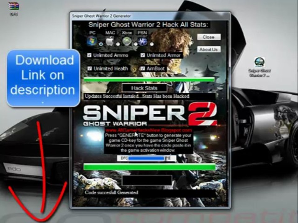 Sniper Ghost Warrior 2 generator