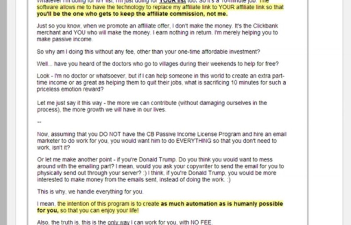 CB Passive Income Review - by a real user, see member's area