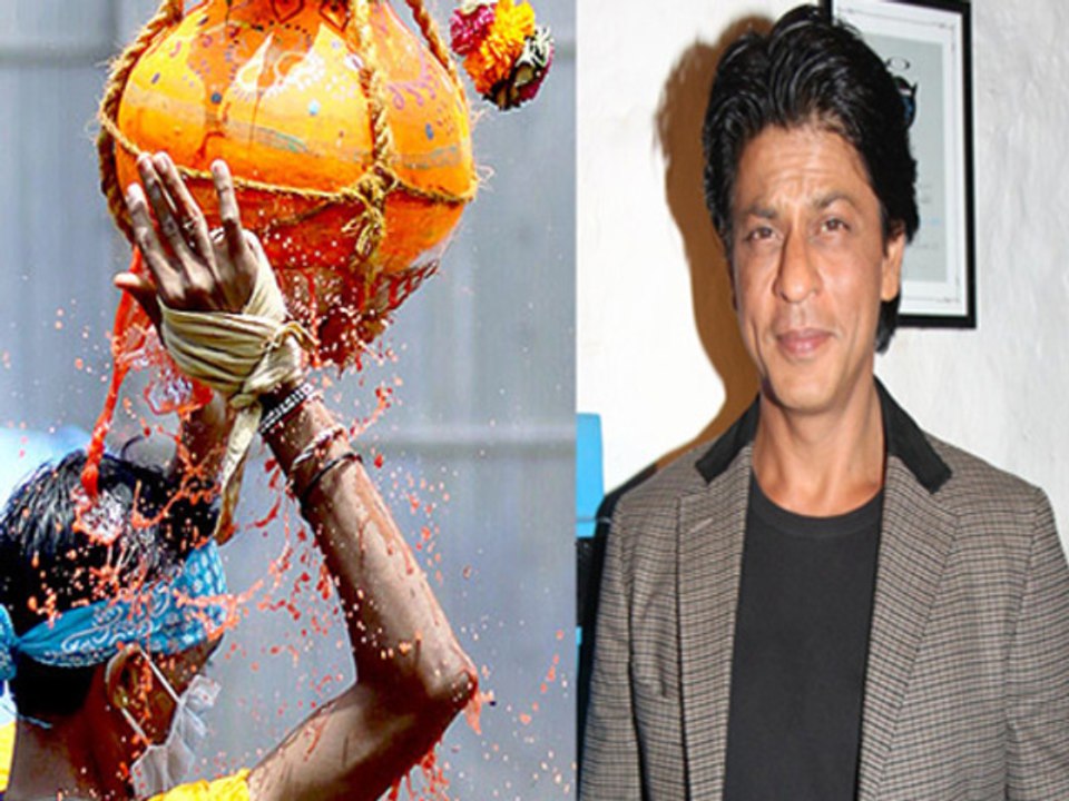 Shahrukh Participates In Dahi Handi